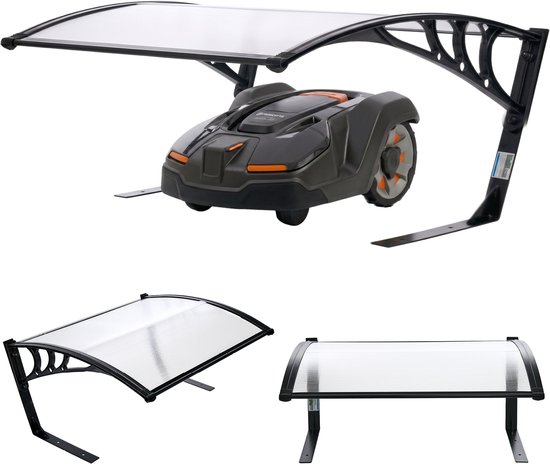 TRUTZHOLM - Robotmaaier Garage - Carport - 100 x 80 cm - UV-bestendig - Metalen Poten - Weerbestendig - Voor alle Robotmaaiers