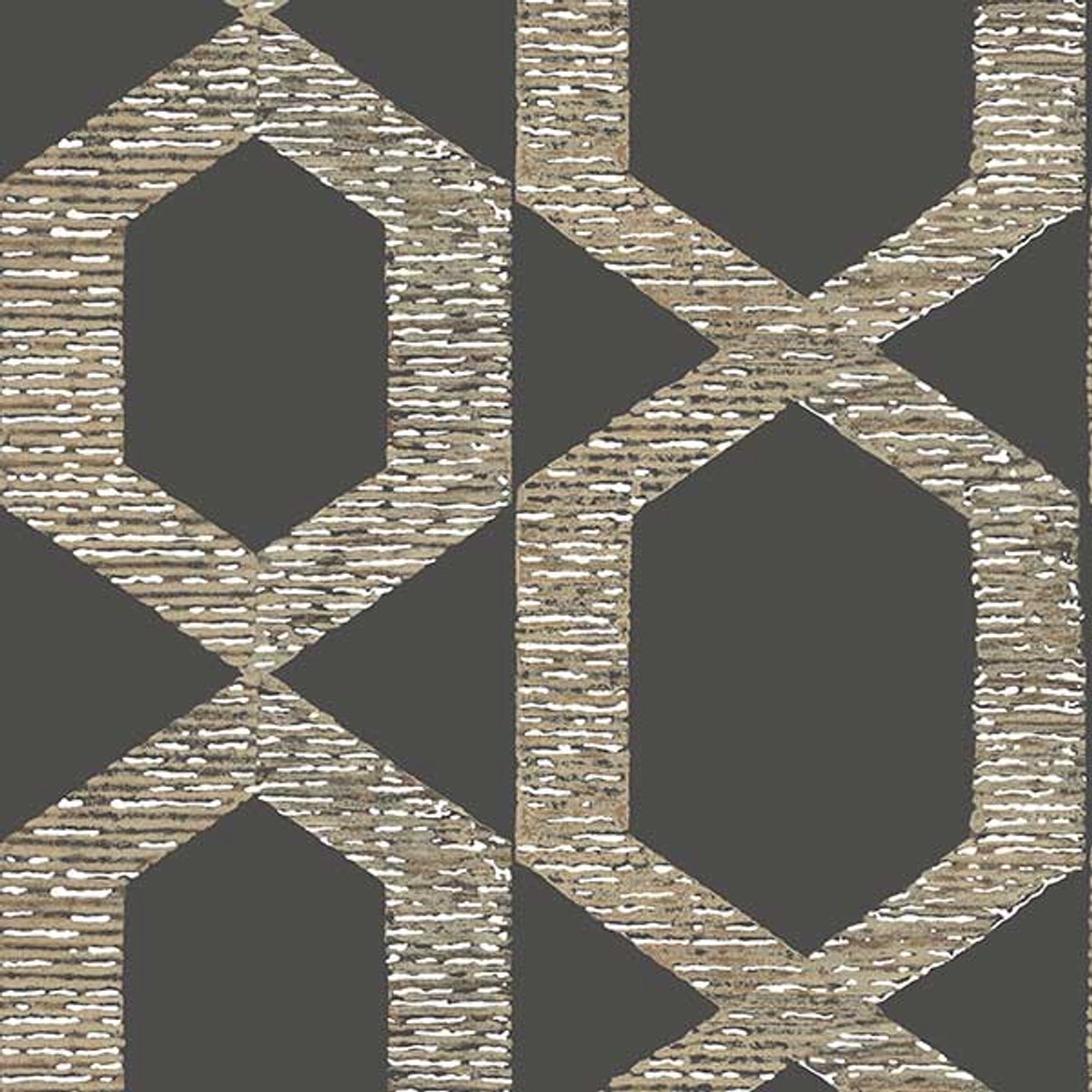 Flügger Fiona Vliesbehang 570636 - Six Senses - Infinity - Bruin - 53cm x 10.05m