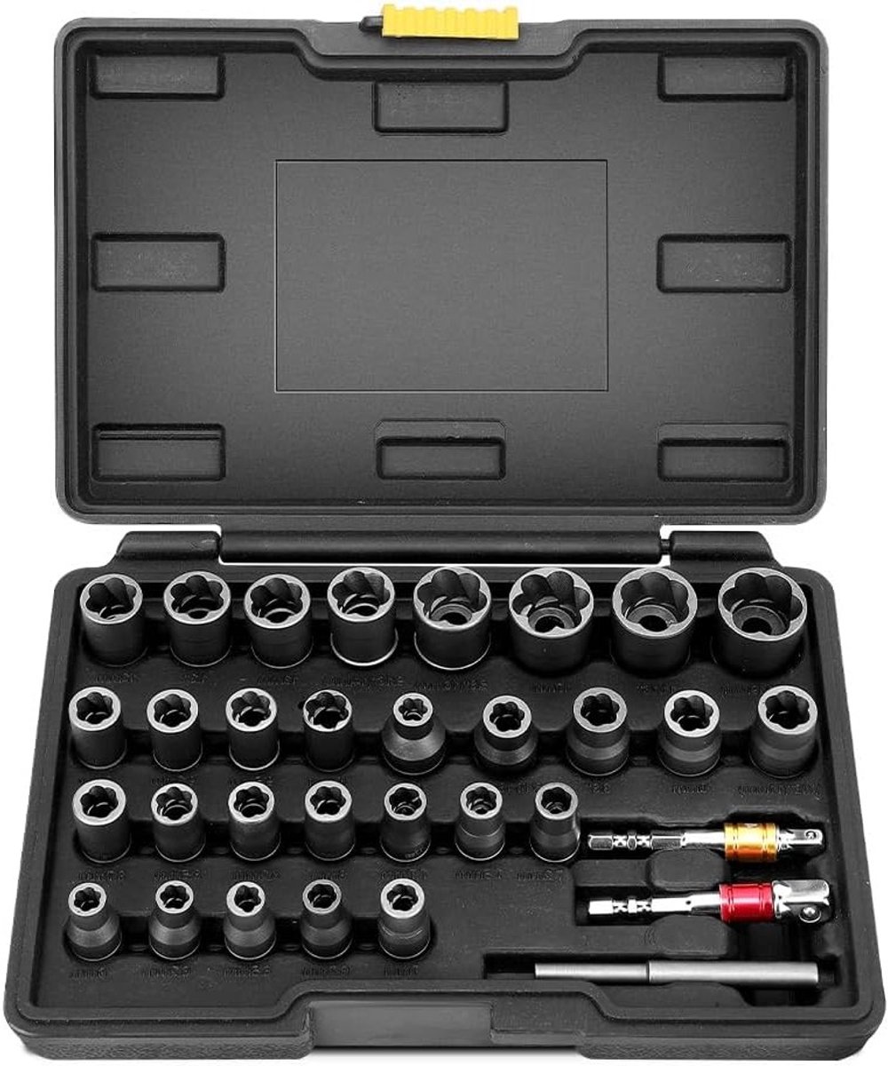 Multifunctionele Moeren Verwijder Set met Adapter en Schroef Socket Tool voor 1/4 en 3/8 Inch Gebruik