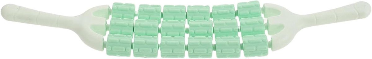 Massage Roller - Spierroller Yoga - Spierherstel Stress - Drie Rijen - 44.5 cm - Groen