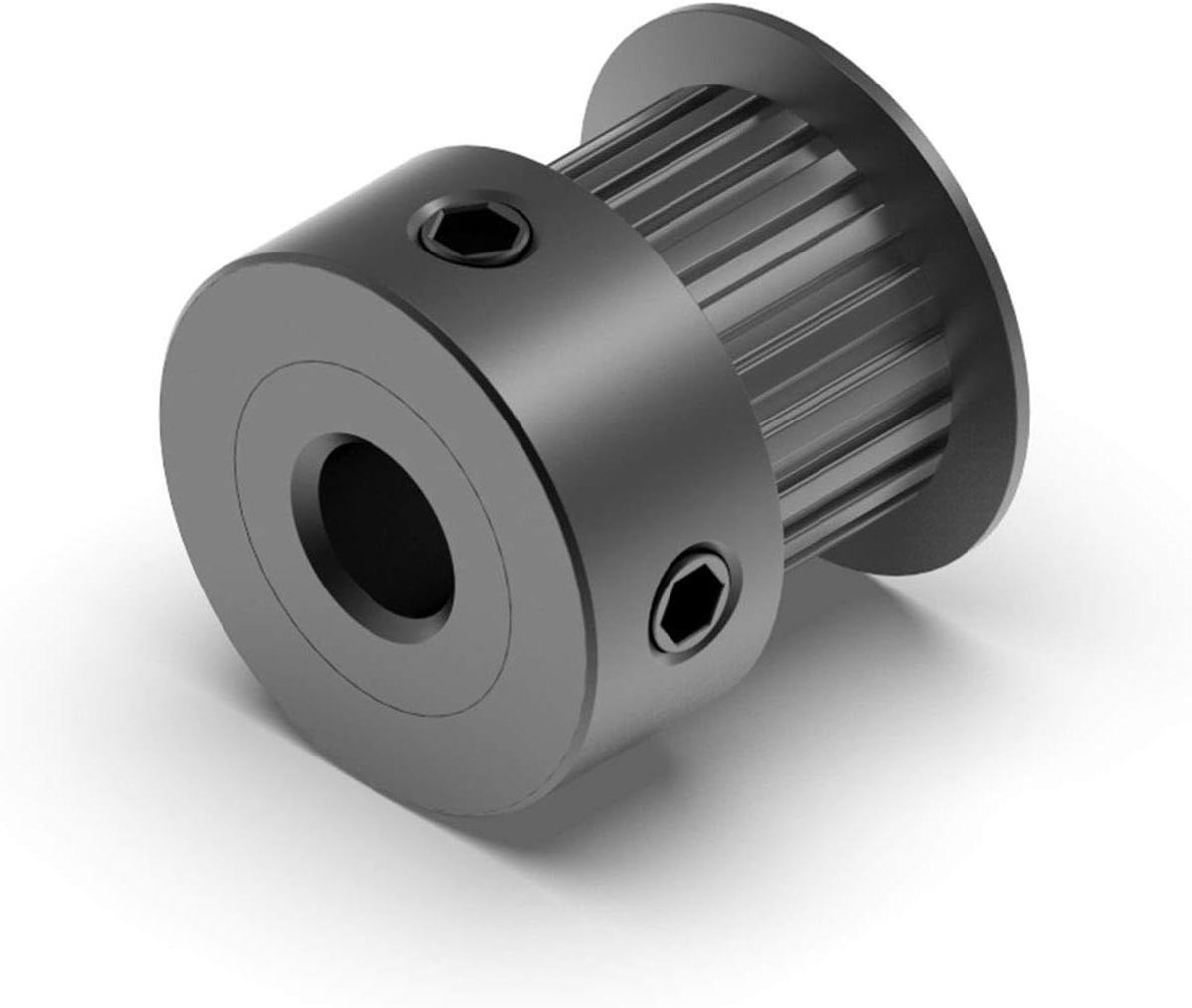 Timing Katrol - Tandwiel Poelie - 3D Printer Bouw - Aluminium Legering - 20 Tanden 6mm - Zilver