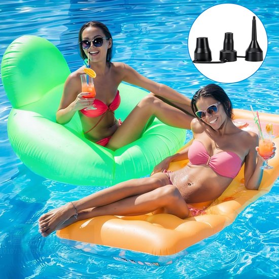 Luchtpomp Adapter Set - Ventiel Converter - Watersport Accessoires - 3 Maten Inbegrepen - 3 Stuks - Zwart — afbeelding 2