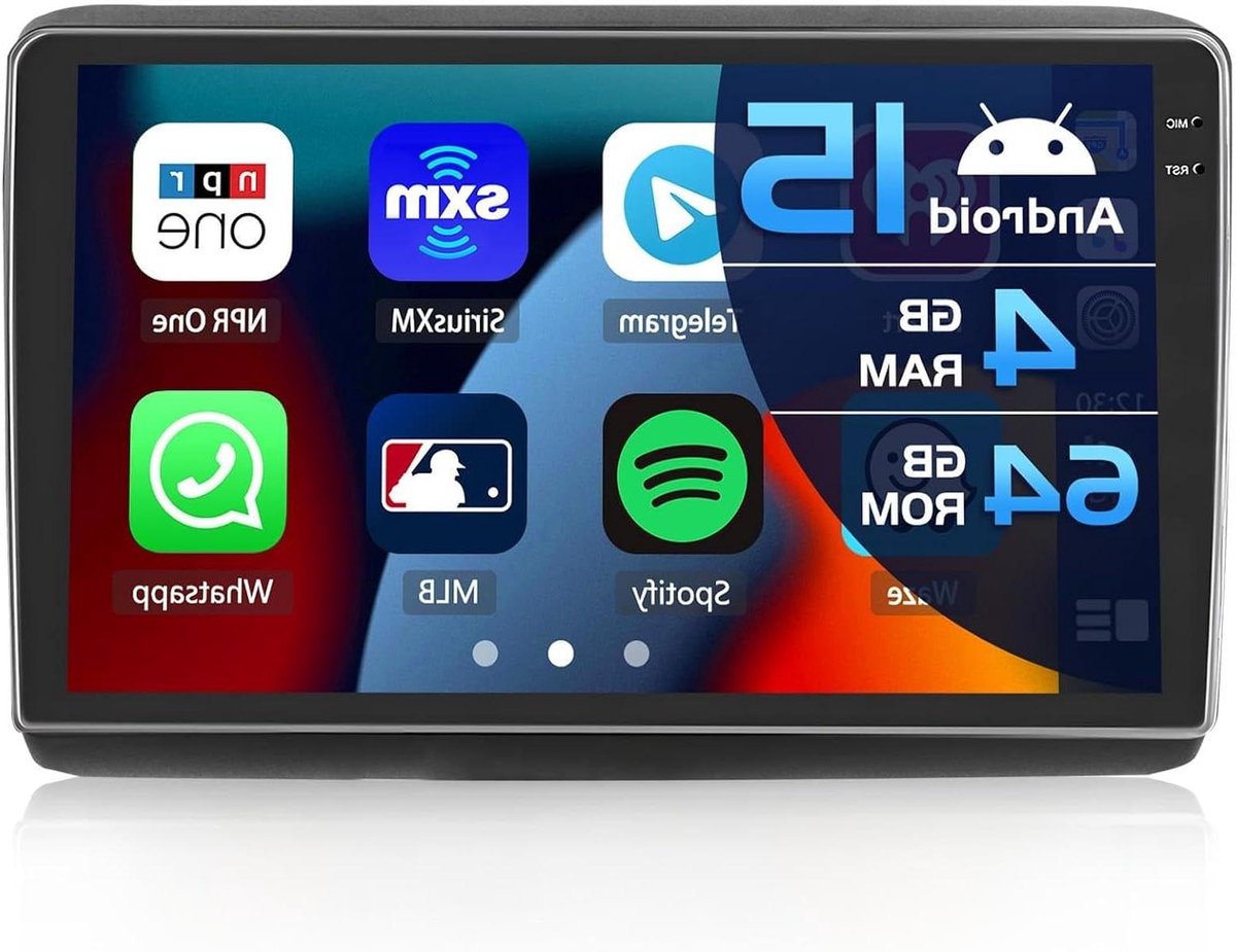 Autoradio Android - Auto Navigatie - Veilige Rit - Draadloze CarPlay - 9 Inch Scherm - Zwart