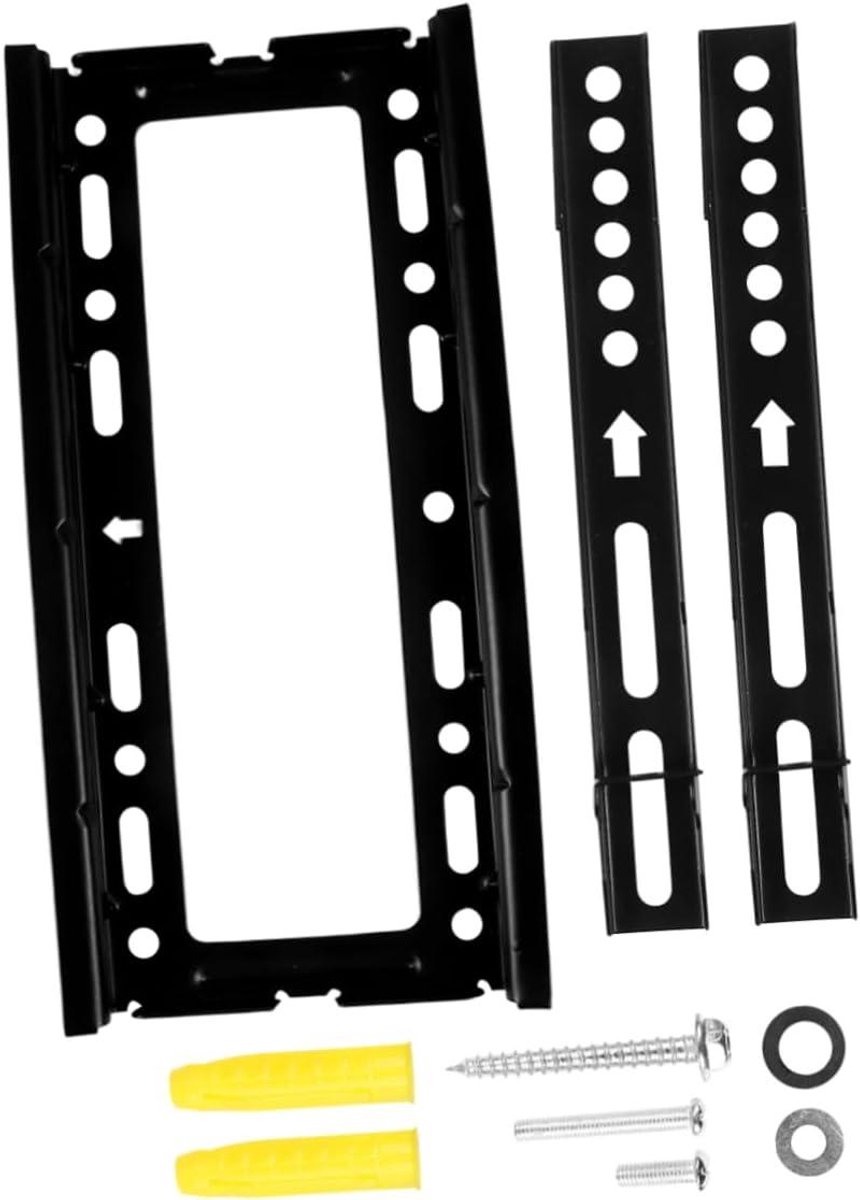 TV Muurbeugel - Universele Beugel - Televisie Ophangen - Stalen Constructie - 17-43 Inch - Zwart