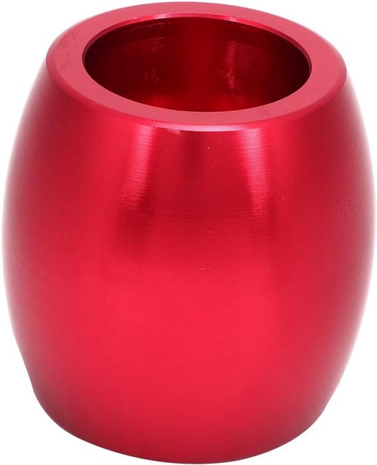 Pookknopkop Aluminium - Schakelhendel Deksel - Auto Interieur Upgrade - Universele Pasvorm - 5/6 Versnellingen - Rood — afbeelding 5