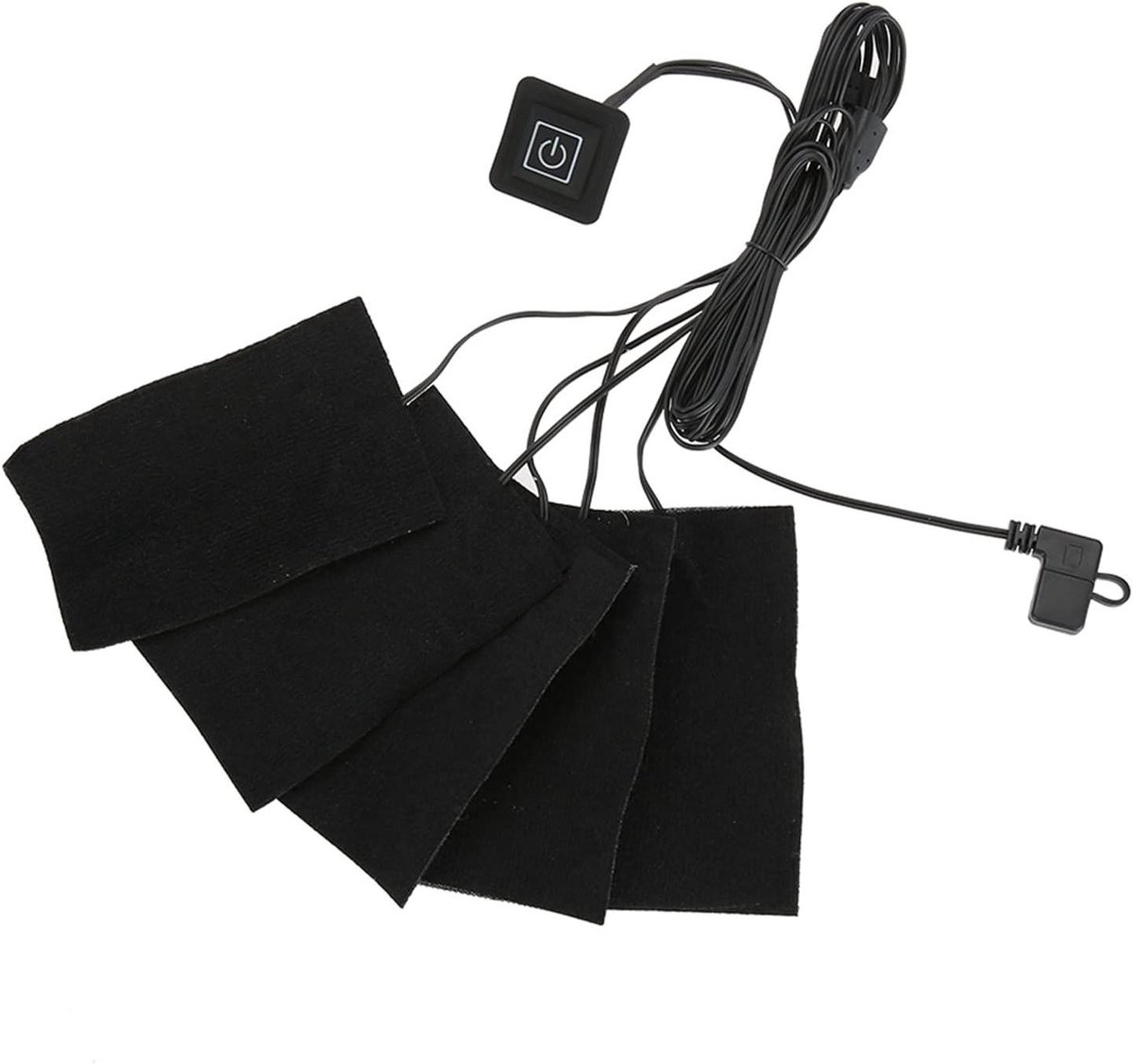 Elektrische Verwarmingspad - Verwarmingskussen USB - Comfort Verwarmen - Verstelbare Temperatuur - 11 x 7 Cm - Zwart
