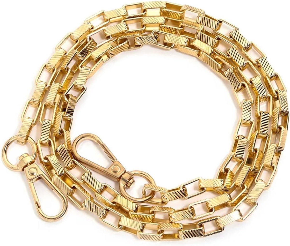 Tassenkettingen - Schouderriem handtas - Tas personaliseren - Afneembare schakels - 40-80-120 cm - Goud