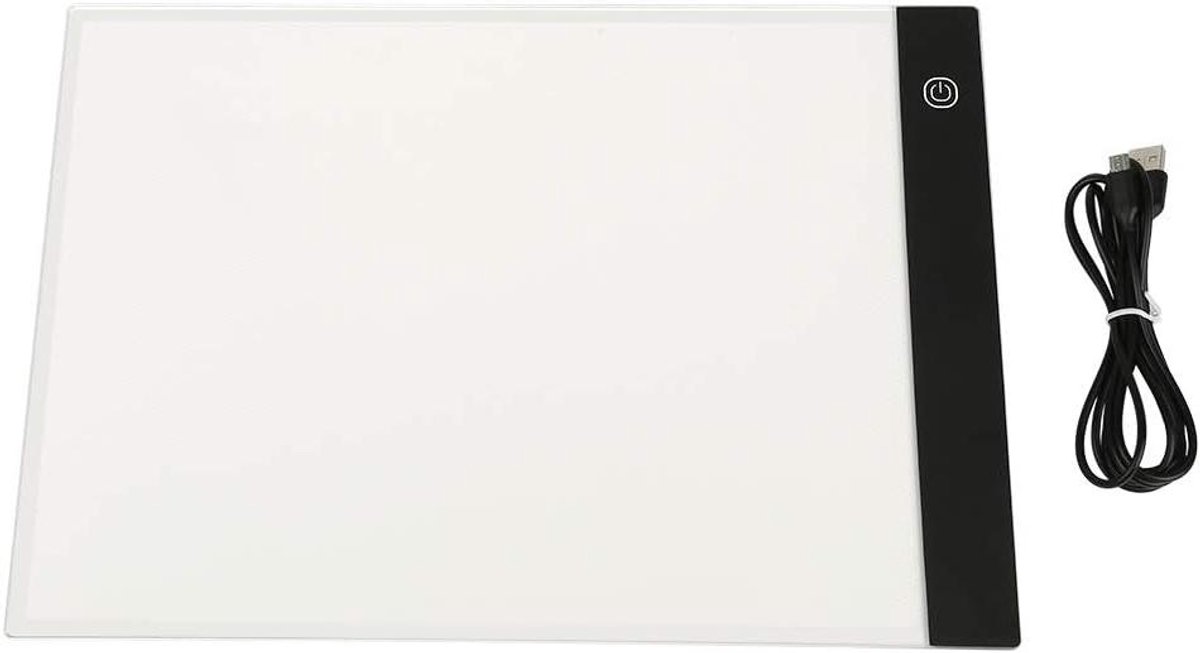 Drumm A3 Light Tablet, LED Drawing Light Table, 5 mm LED Copy Light Box, Ultra-Thin Light Box with Adjustable Brightness, USB Cable for Drawing, Sketching
