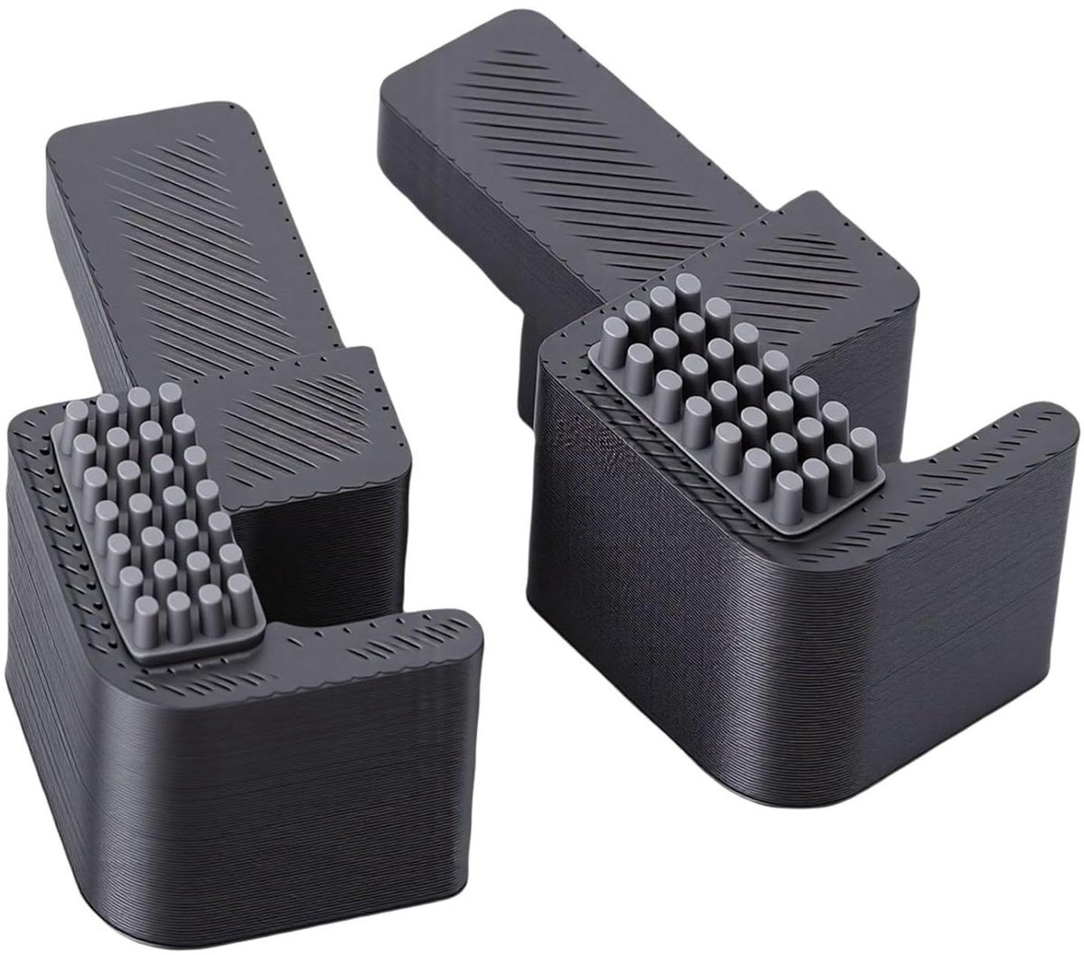 Mondstuk Reinigingsset - 3D Printer Tool - Printer Onderhoud - Aluminiumlegering - 4 Opzetborstels - Zilver