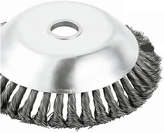 Geschikt voor 6 inch onkruidtrimmer-opzetstukken, stalen draad roterende bosmaaier-trimmerkop, onkruidmes, universele adapterkits, lichtgewicht tuinmaaier, mos, gras, roestverwijdering, zilver van Merkloos	 — afbeelding 4