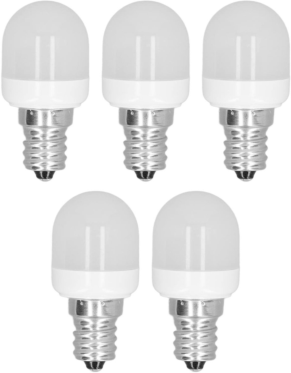 Cosensi - Set van 5 Energiezuinige E12 LED-lampen Warm Wit