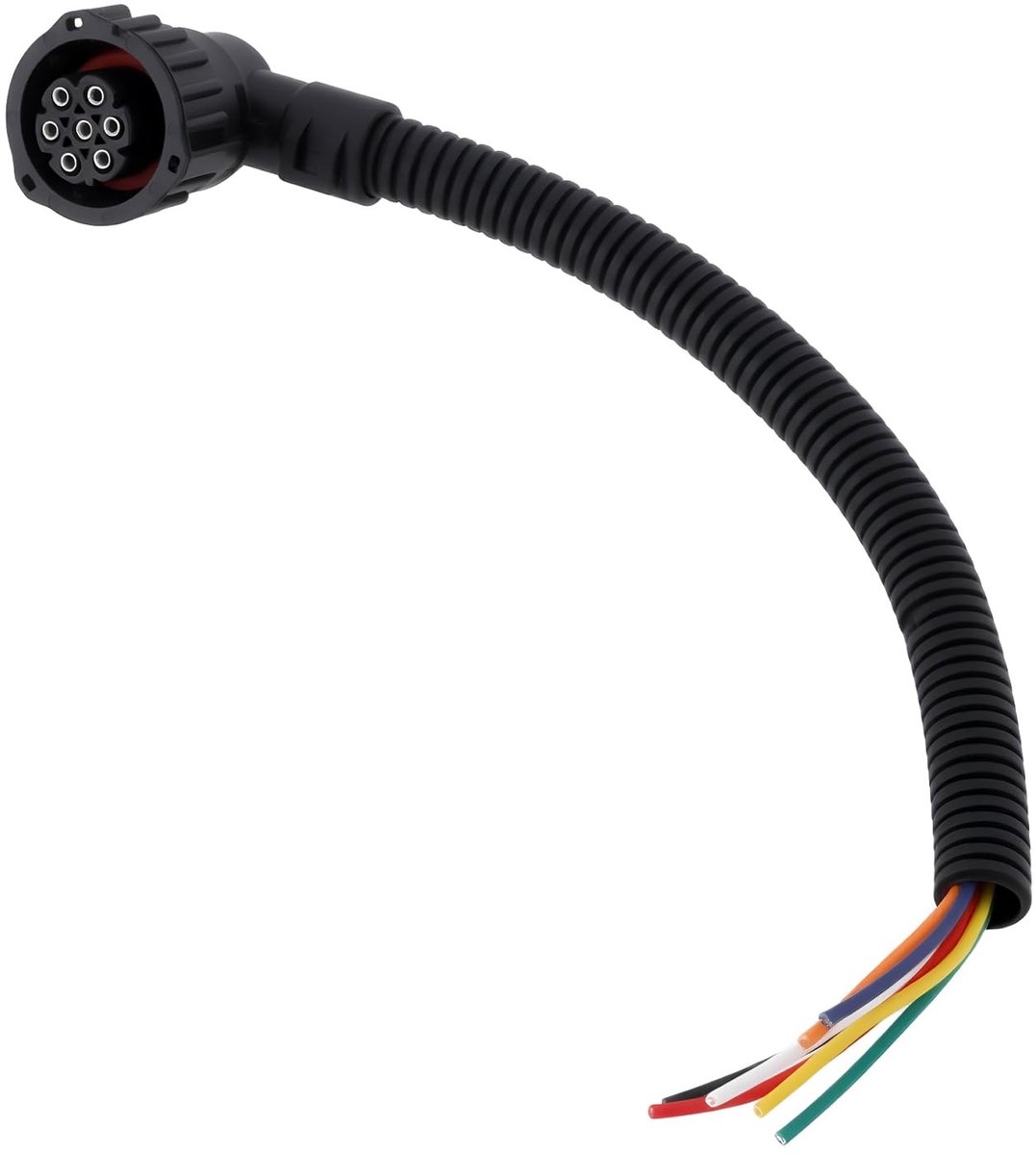 Cosensi - Dailygoods - 7-pins Ronde DIN Achterlichtconnector Kabel voor Vrachtwagens