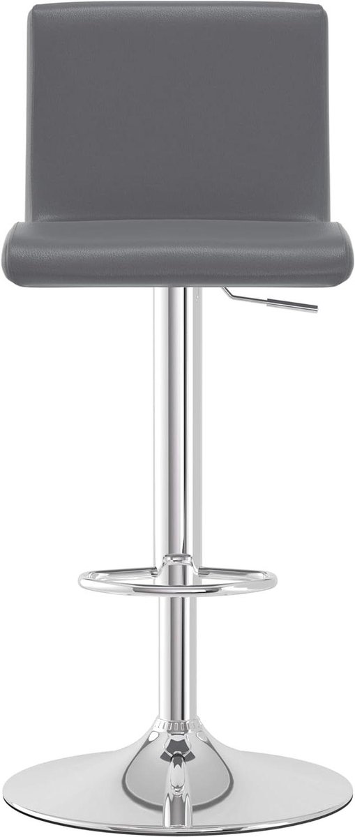 Barkruk - Barstoel - Aanrecht Zitten - 360 graden draaibaar - 865 cm hoog - Grijs