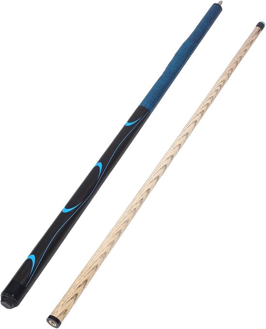 Biljartkeu Set - Poolkeu Essenhout - Biljart Spel - 14mm Punt Nauwkeurig - 1.43 Meter - Natuurlijk — afbeelding 4