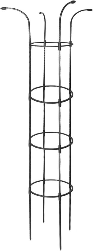 Plantensteun Buiten - Klimplantsteun Toren - Verticale Tuin - Verstelbare Hoek - 160cm Hoog - Zwart