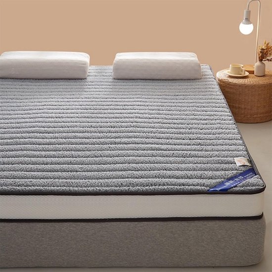 Opvouwbare Matras - Japanse Mat - Kamperen - Diamant Patroon - Volledige Maat - Blauw — afbeelding 5