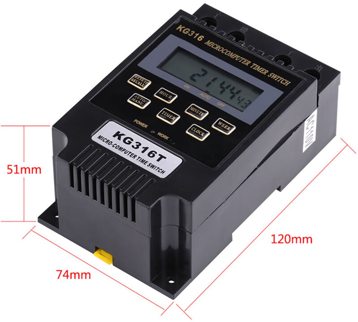 LCD-digitale microcomputergestuurde timer-schakelrelais (AC110V)