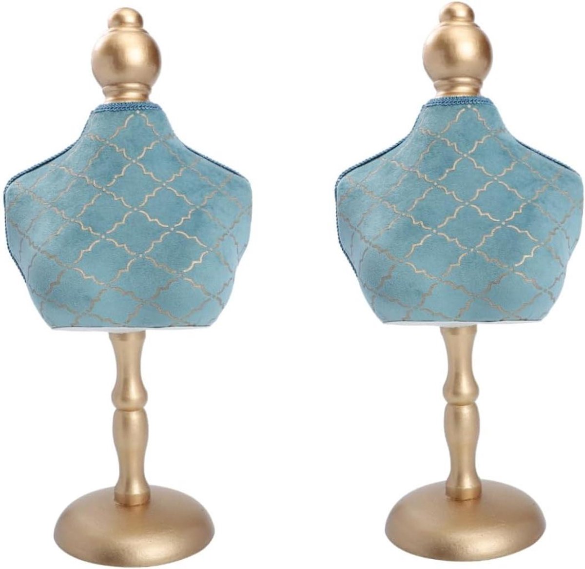 Sieraden Display - Hanger Standaard - Sieraden Organiseren - Stabiele Houten Basis - 2 Stuks - Assorti