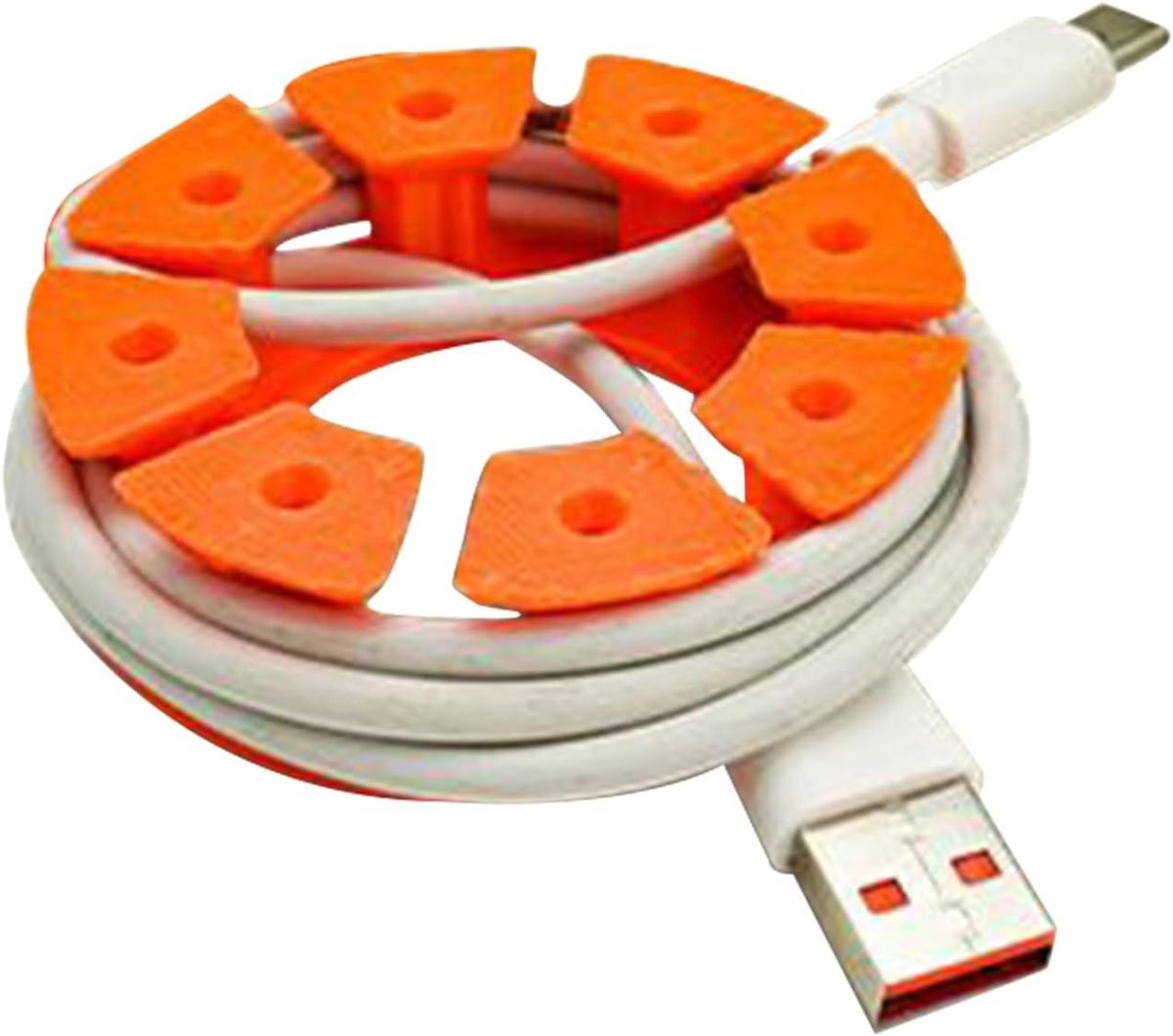 Kabel Organizer - Snoerhouder Draad - Bureau Kast - Meerlaags Wikkelen - 12 x 9 cm - Wit