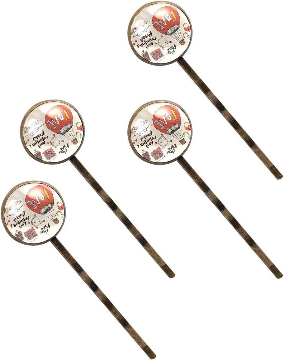 Haaraccessoires Set - Haarspeldjes Clips - Haar Styling - Roestvrij Staal - 4 Stuks - Multicolor