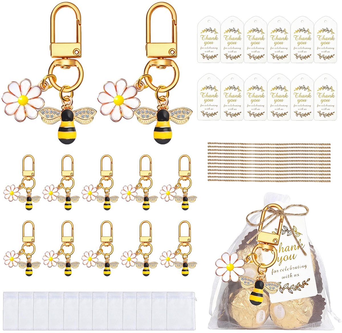 Innovra - Dailygoods - Voetbalschoenen Sleutelhangers met Etiketten en Tas