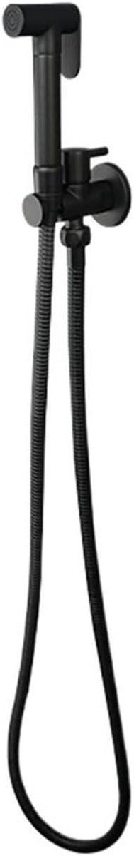 Handdouche Bidet - Toilet Douche - Persoonlijke Hygiëne - Instelbare Waterdruk - 10x10x10 mm - Zwart