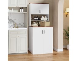 Wasmachine Ombouw - Opbouwmeubel - Kast Wasdroger - Meubel - luxe