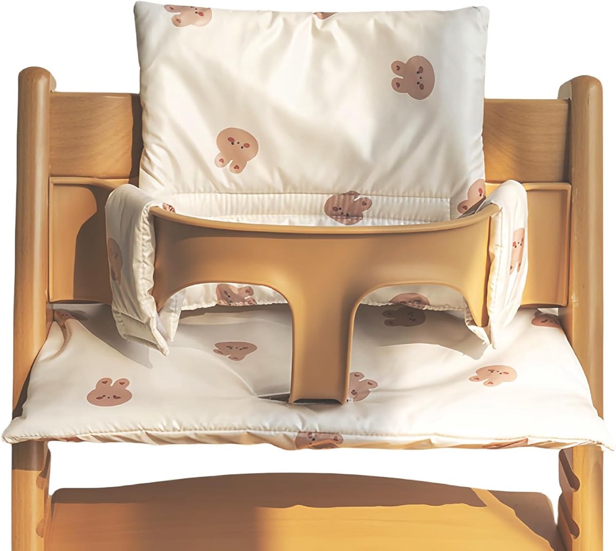 Comfortabele Zitting voor Kinderstoel met Gelamineerde Coating, Eenvoudige Bevestiging, Antislip Kussen Set voor Tripp Trapp Stoel, Ideaal voor Baby's en Peuters