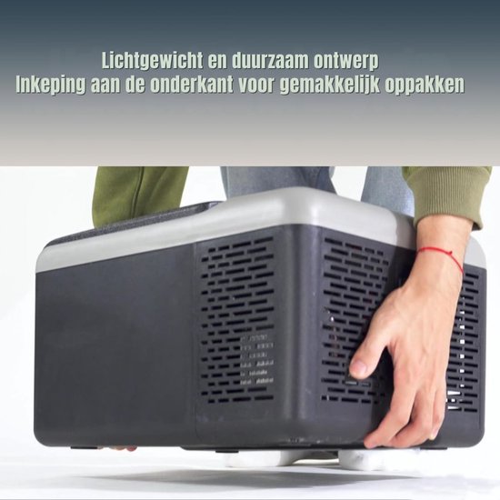KAD® Koelbox Elektrisch 12V/24V/230V - Compressor Koelbox voor Auto & Camping - Compacte Mini Koelkast - Zwart - 32cm x 43cmx 26cm van Kad — afbeelding 5