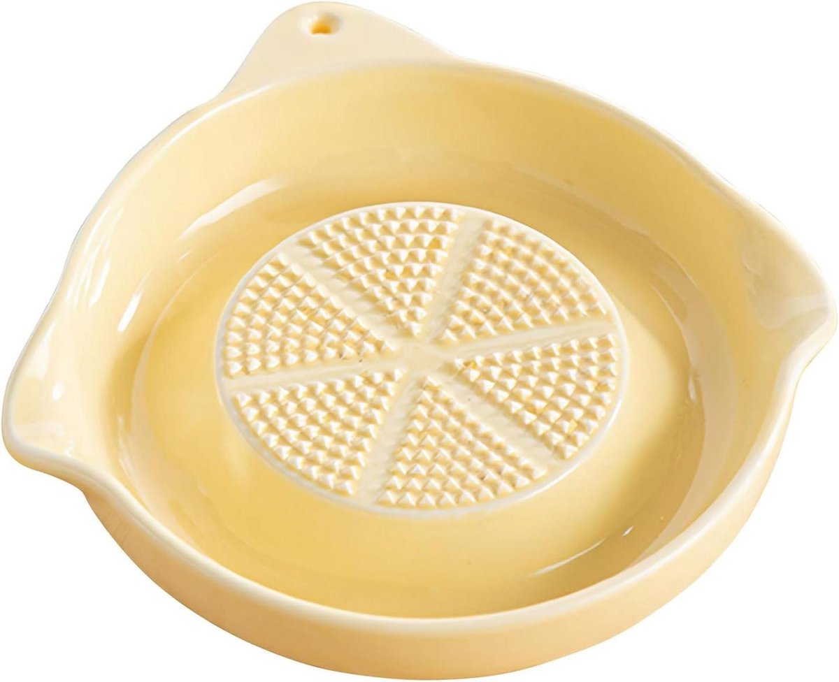 Knoflook Rasp - Keuken Gadget - Eten Bereiden - Efficiënte Smaak Extractie - 13.5 cm - Geel