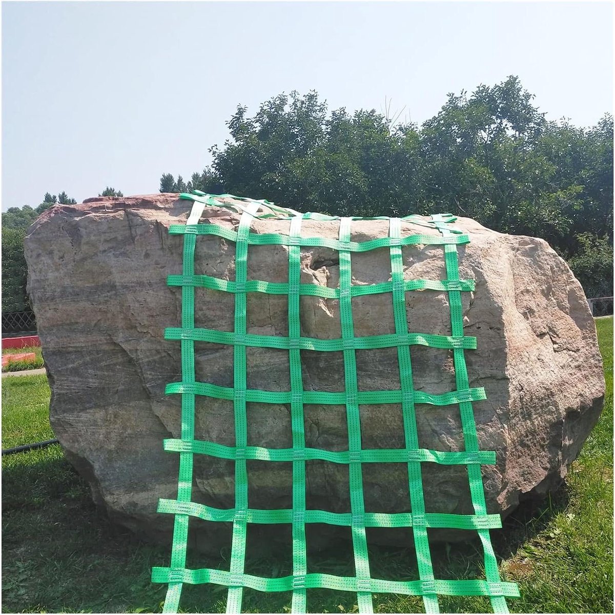 Klimnet voor kinderen - Speelnet Hindernisbaan - Buiten spelen - Hoge gewichtscapaciteit - 2 x 2.5 meter - Groen