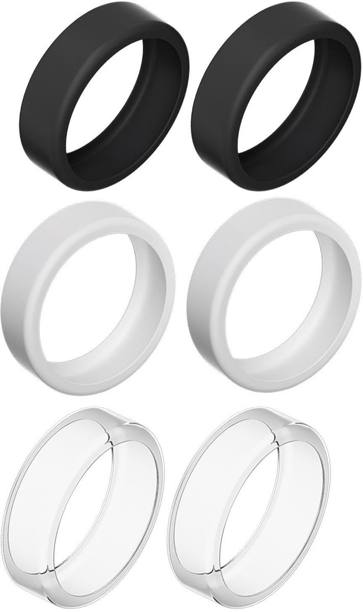 Dailygoods - 6-Delige Ringbeveiligingshoes van Krasbestendig Siliconen