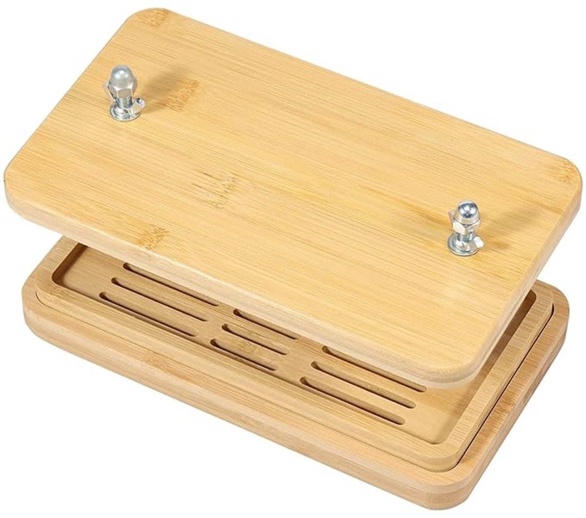Dailygoods - Bamboe Tofu-persset met Zeef en Afdruipbak