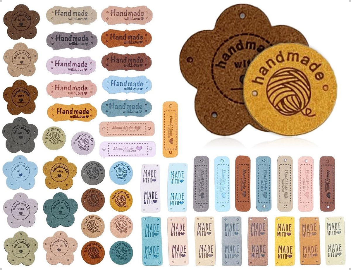 Dailygoods - Set van 50 Handgemaakte Kledinglabels voor Creatieve Projecten