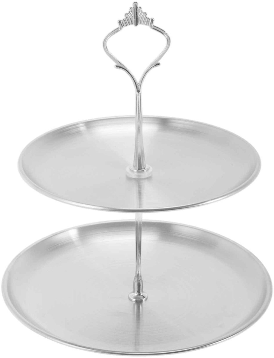 Dailygoods - Cupcake Stand met 2 Niveaus voor Bruiloften en Feestjes