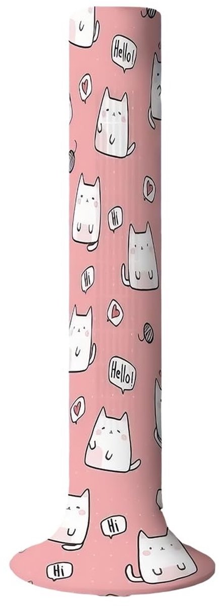 Dailygoods - Roze Stofkap voor Torenventilator Wasbaar en Stofdicht