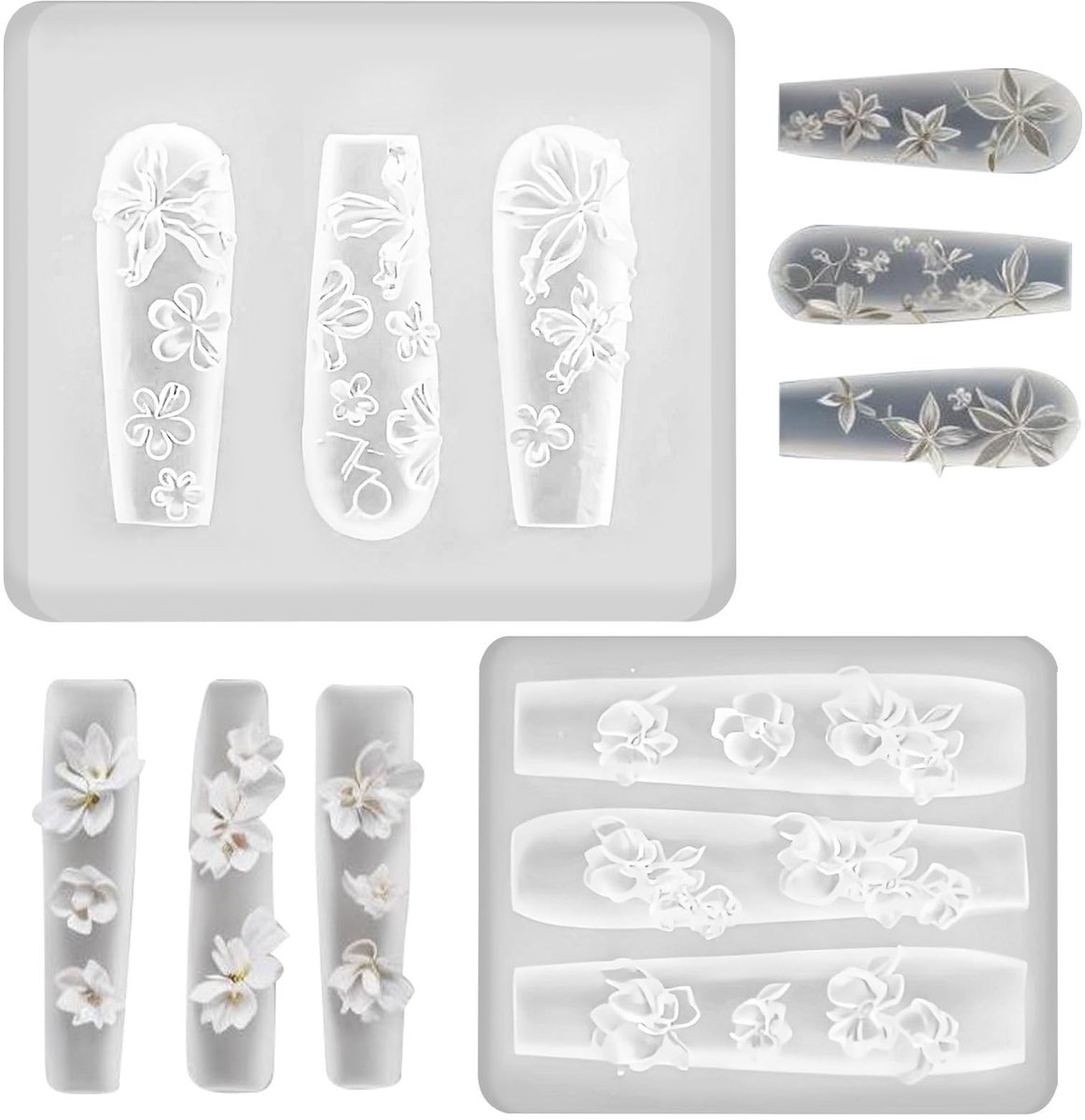 Dailygoods - Silicone Nail Art Mallen voor Prachtige Decoraties