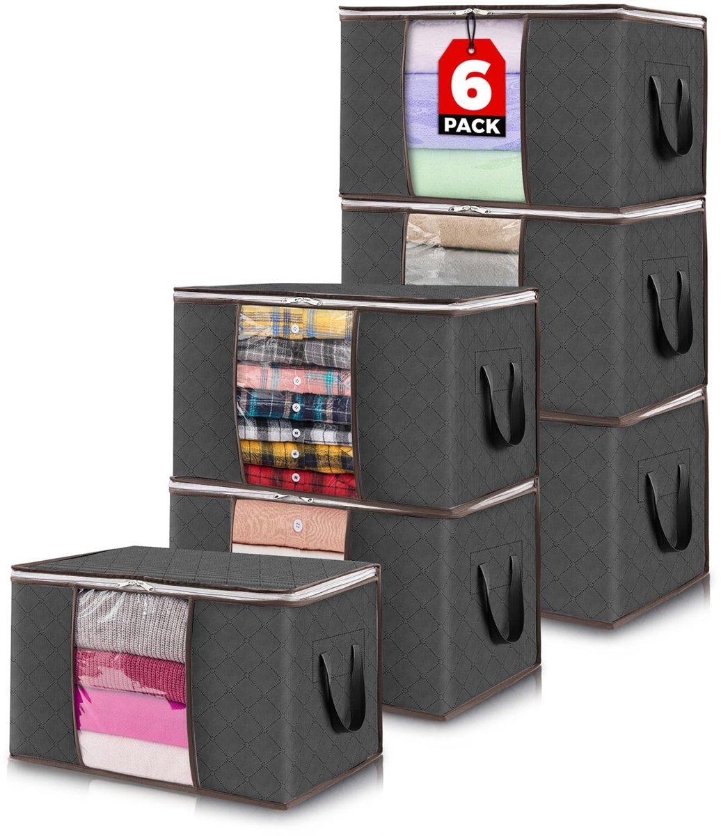 Dailygoods - Opbergtas voor Kleding, 50L, Set van 6