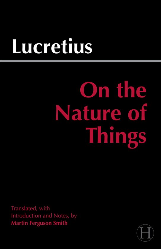 Livre "On the Nature of Things" de Lucretius, traduit par Martin Ferguson Smith.