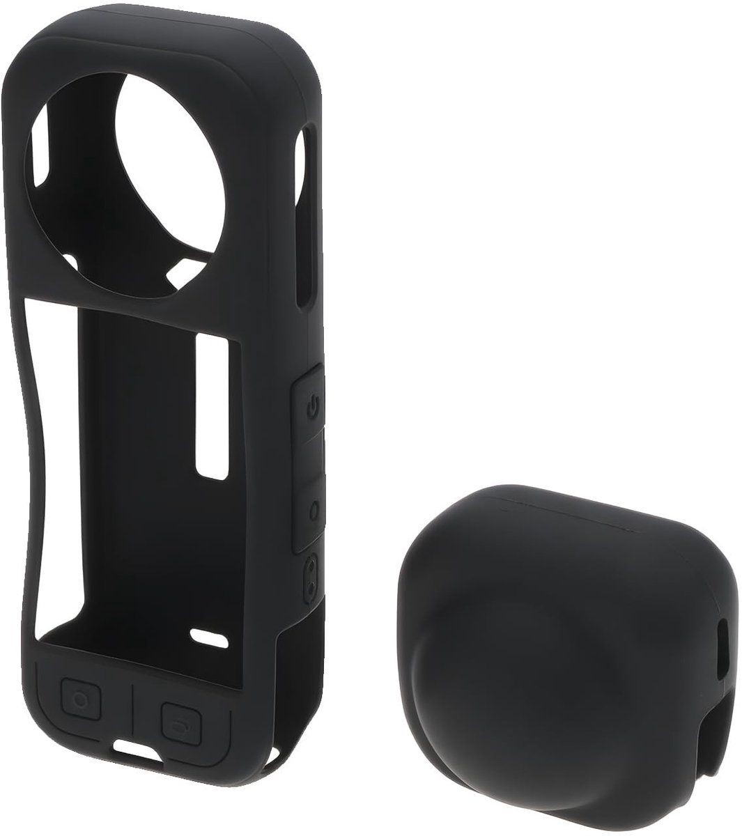Dailygoods - 2 Stuks Cameralensdop en Beschermhoes voor Camera's