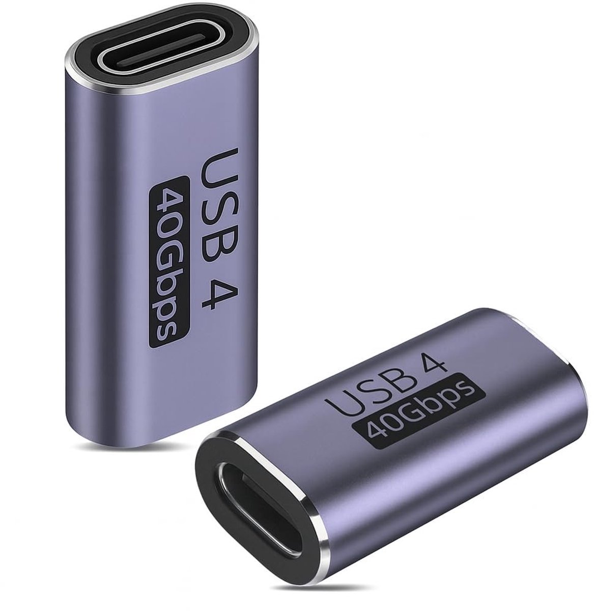 Dailygoods - Set van 2 USB C Couplers voor Gegevensoverdracht en Opladen