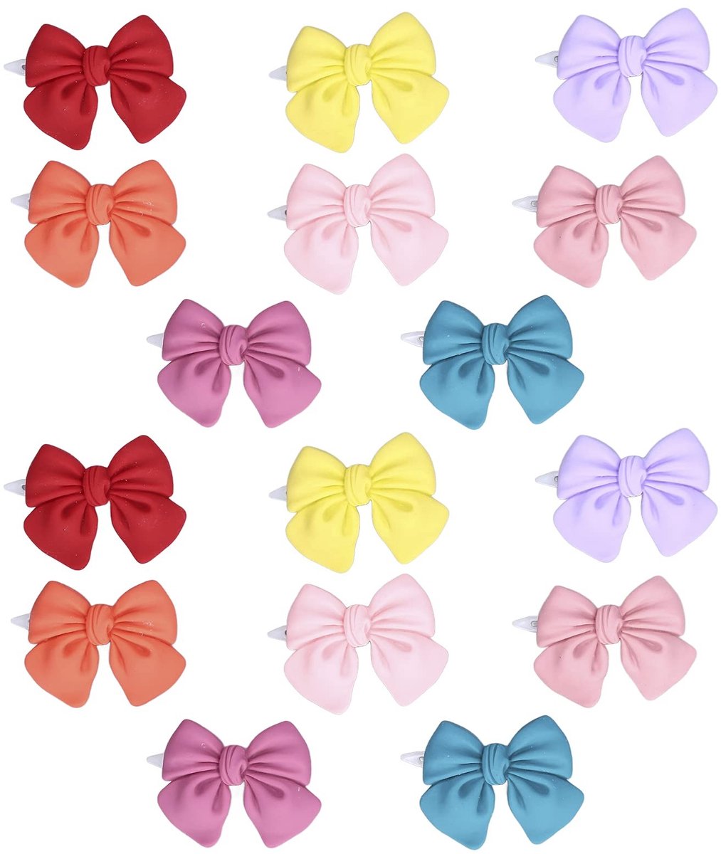 Dailygoods - 16 Stuks Schattige Huisdier Haarstrikken van Satijnen Lint