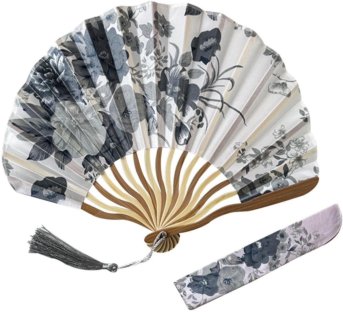 Dailygoods - Bamboe Opvouwbare Handventilator met Opbergtas