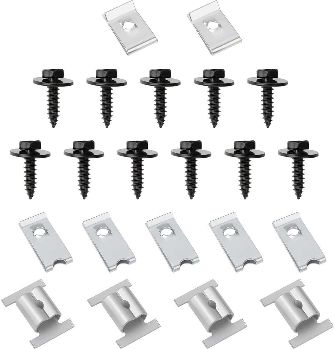 Dailygoods - Set van 22 Reparatieclips voor Motorbodem