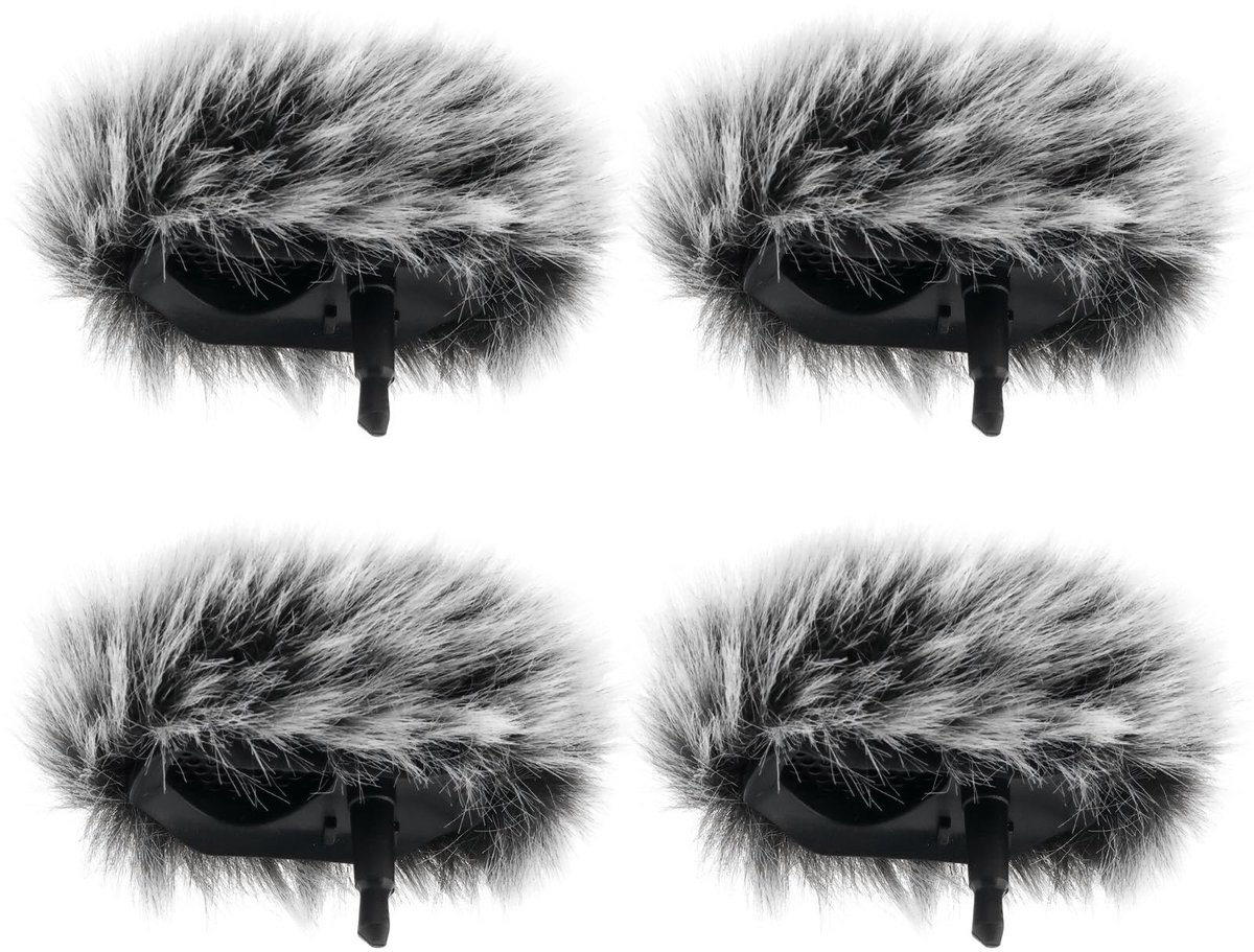 Dailygoods - Innovra - Dailygoods - Set van 4 Microfoon Popfilters voor Draadloze Microfoons