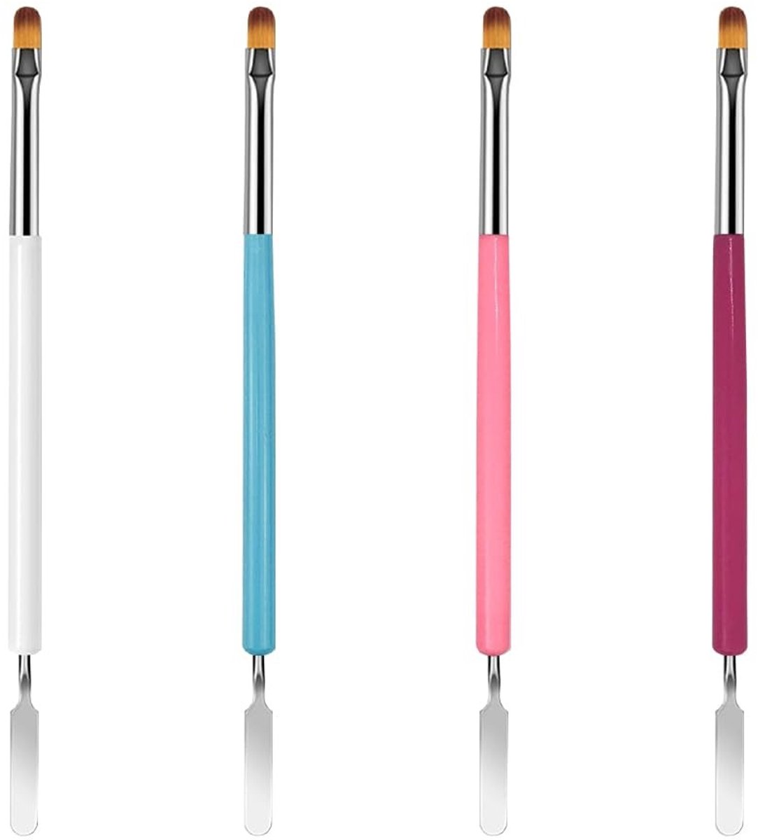 Dailygoods - Set van 4 Nagelborstels voor Gelnagels