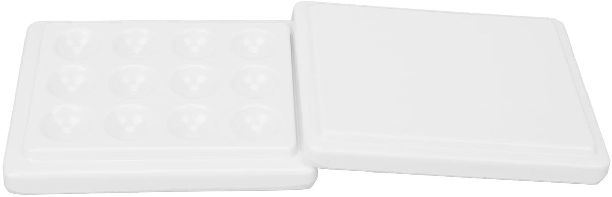 Dailygoods - 12 Wells Porselein Aquarelpalet Gemakkelijk Te Reinigen