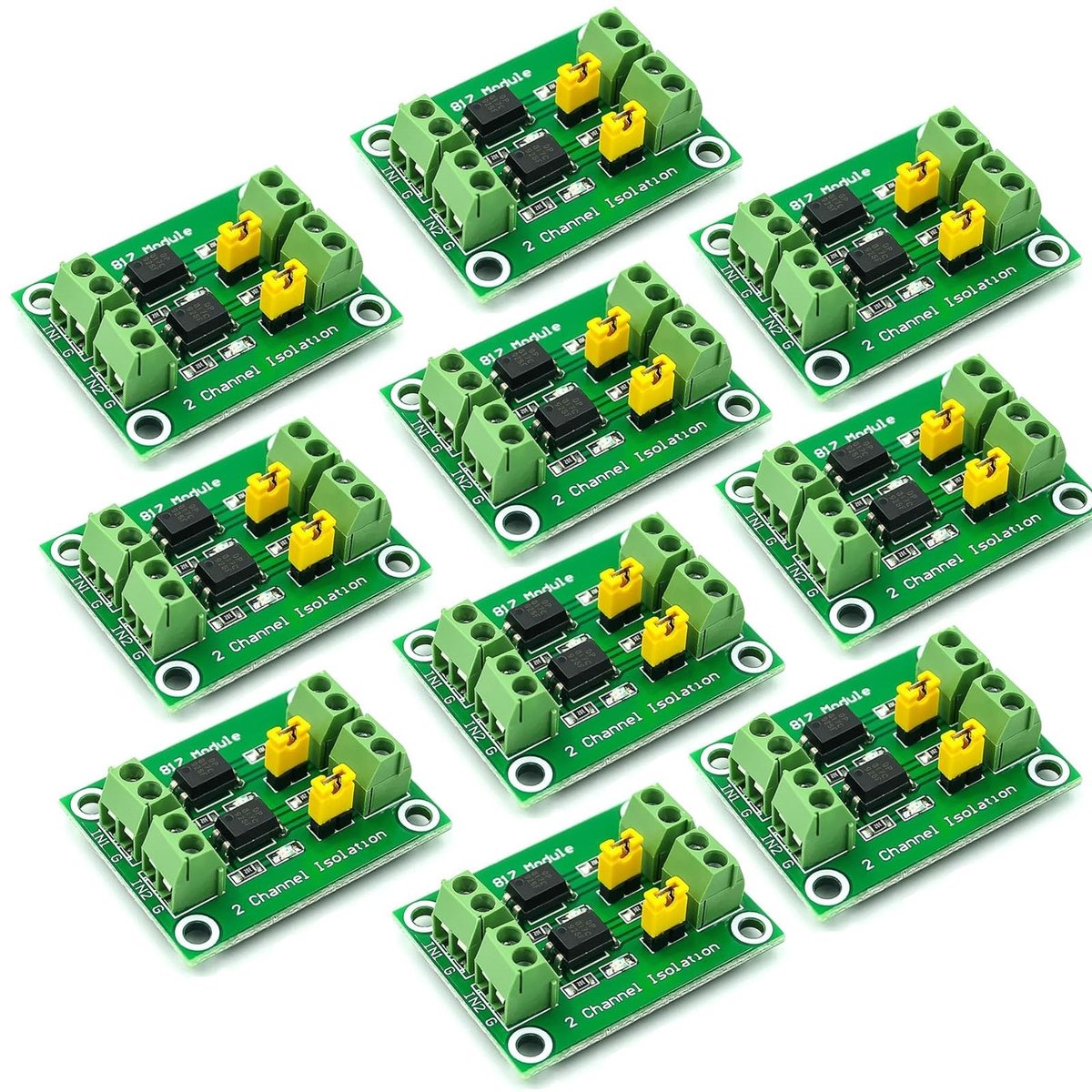Dailygoods - 10 Stuks Optokoppeling 2-Weg Spanningsisolatie Module