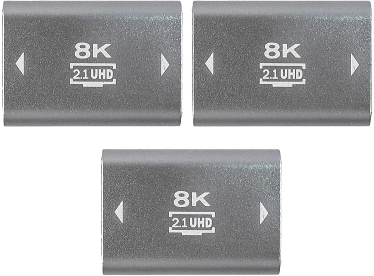 Dailygoods - 3-Pack HDMI Koppelstukconnector voor 8K en 4K