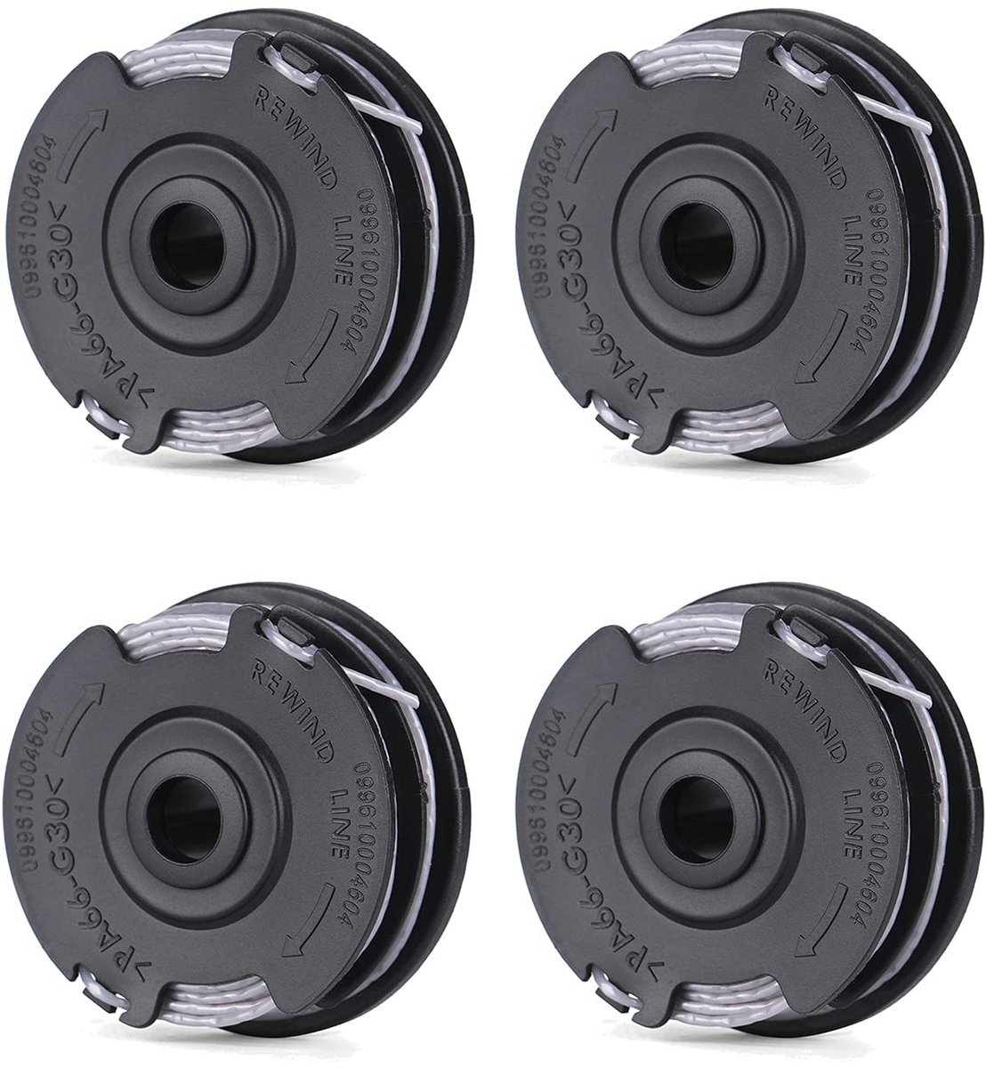 Dailygoods - Dailygoody - Vervangende spoellijn - 4-pack - Hoge kwaliteit - Geschikt voor Bosch 24 27 30 - 100% gloednieuw - Snijlijn voor trimmer